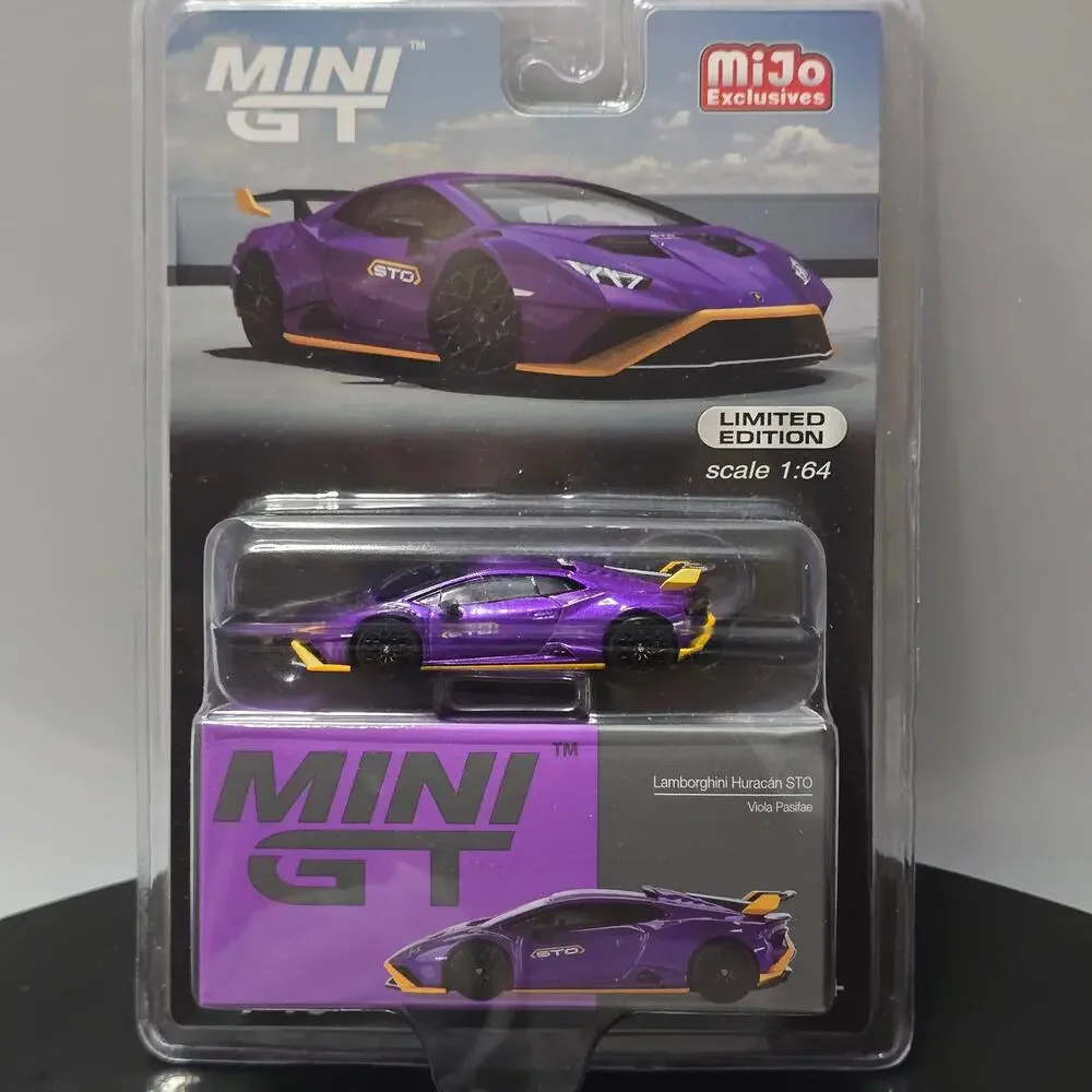 Lamborghini Huracan STO Viola Pasifae Mini GT MiJo Exclusive #746 1:64
